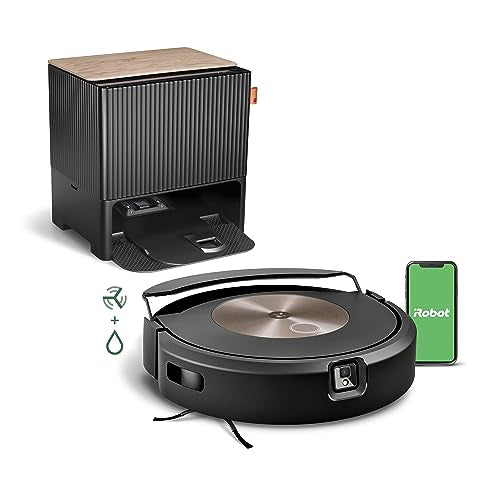 iRobot Roomba Combo j9+ Self-Emptying & Auto-Fill Robot Vacuum & Mop – Multi-Functional Base Refills Bin and Empties Itself, Vacuums and Mops Without Needing to Avoid Carpets, Avoids Obstacles
