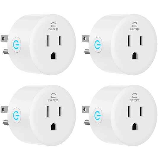 EIGHTREE Smart Plug, Smart Home WiFi Outlet Works with Alexa & Google Home, Smart Socket with Remote Control & Timer Function, 2.4GHz WiFi Only