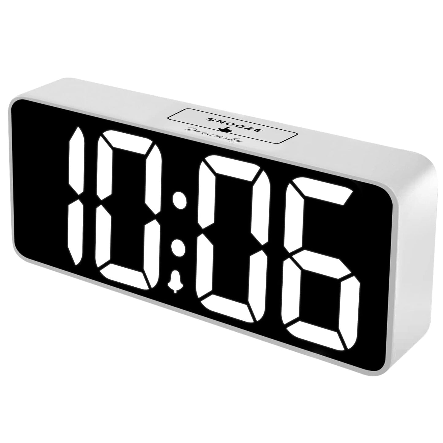 reamSky Large Digital Alarm Clock Big Numbers for Seniors & Visually Impaired, 9 Inches Electric Clocks for Bedroom, Jumbo Display Fully Dimmable Brightness, USB Ports, Adjustable Alarm Volume