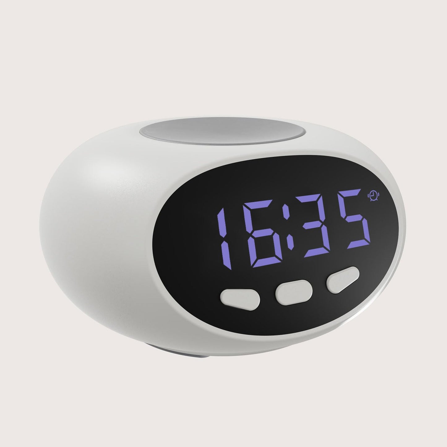 NESIGHTION Clock That can Record Reminder Messages, Elderly Clock, and Blind Alarm Clock（Black）