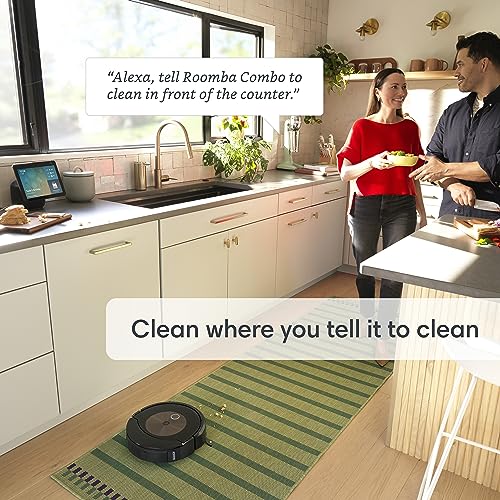 iRobot Roomba Combo j9+ Self-Emptying & Auto-Fill Robot Vacuum & Mop – Multi-Functional Base Refills Bin and Empties Itself, Vacuums and Mops Without Needing to Avoid Carpets, Avoids Obstacles