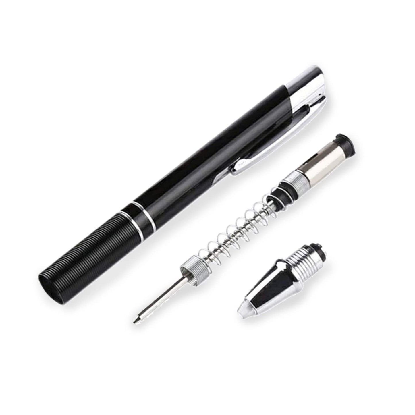 GS GLOWSEEN Lighted Tip Pen, LED Light Pen Ballpoint Ink Pen With Light, Light Up Pen for Writing in the Dark - 2 PK (White/Warm White)