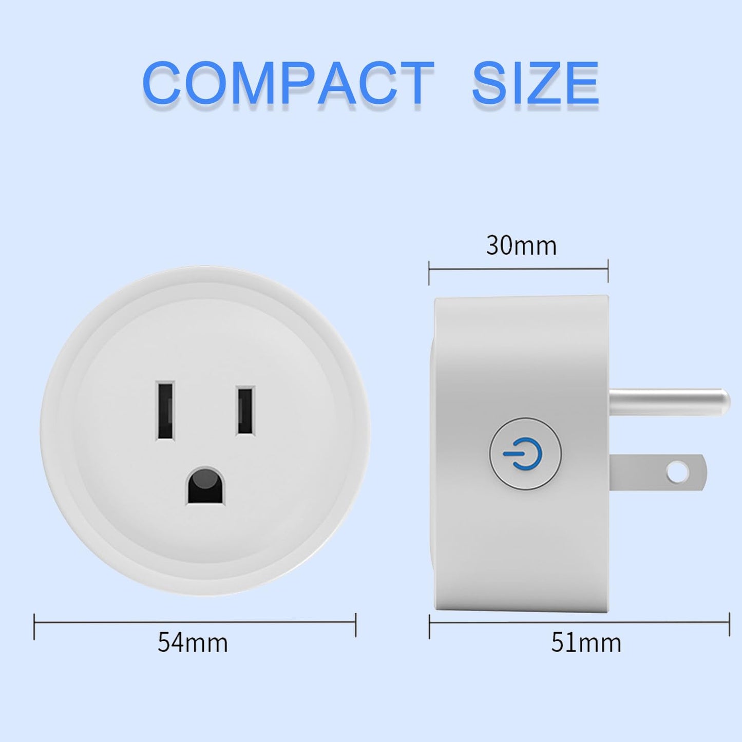 ExIoTy Smart Plug, Works with Alexa Only, Simple Setup with One Voice Command, Voice Control, Remote Control, Timer & Schedule & Group Controller, Bluetooth Mesh Outlet, Alexa Echo Required （4 Pack）