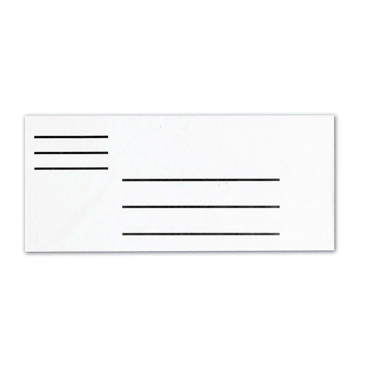 Low Vision Number 10 Envelopes- 100-Pack