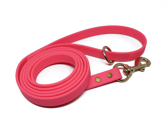 Jim Hodges Dog Training Gummy Dog Leash, Biothane, Dog Training Leash, Waterproof, Weatherproof, 6 Foot Length for Small, Medium & Large Dogs or Puppies, Various Sizes & Colors