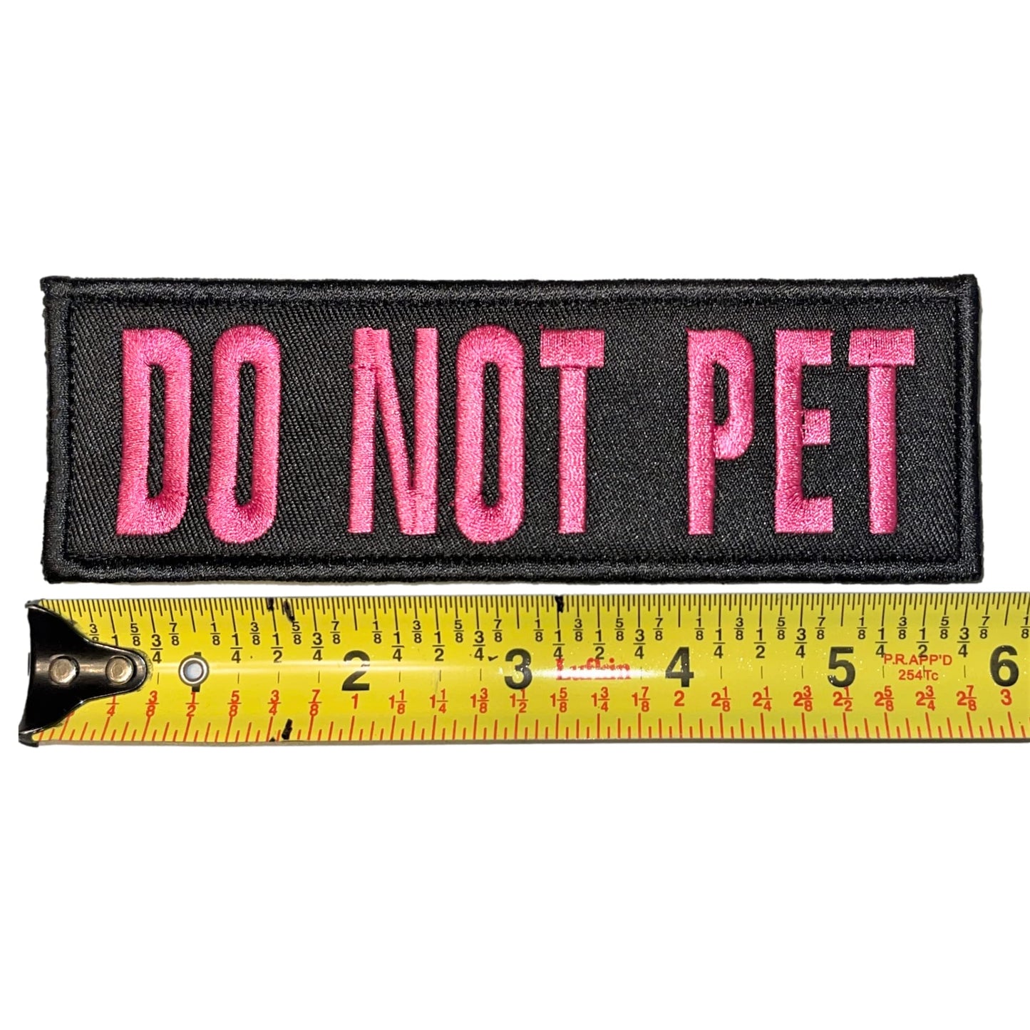 Service Dog Collar Vest Patches - 2 X 6 Inch Embroidered - Hook & Loop - Service Dog Patch - in Training Dog Patch - Do Not Pet Patch - SAR ESA K9 Emotional Support Dog Vest Or Therapy Dogs
