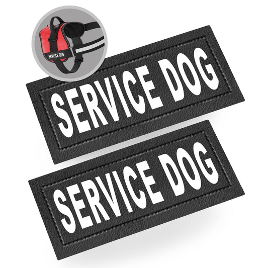Industrial Puppy Service Dog Patch with Hook Back and Reflective Lettering | Set of Two Service Dog Tag for Service Dog Vest | Service Dog Harness Patches for Working Dogs Success Active Submit Title